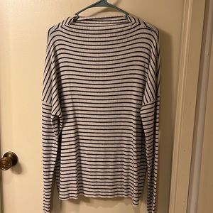 Lucky Brand Striped long sleeve slouchy top